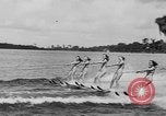 Image of water skiing Cypress Gardens Florida USA, 1946, second 25 stock footage video 65675047840