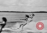 Image of water skiing Cypress Gardens Florida USA, 1946, second 26 stock footage video 65675047840