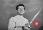 Standbild Fechten Veranstaltungen 1936 Olympics Berlin Deutschland, 1936, aus Sekunde 30 historischem Filmmaterial Videoclip 65675048123
