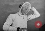 Standbild Fechten Veranstaltungen 1936 Olympics Berlin Deutschland, 1936, aus Sekunde 33 historischem Filmmaterial Videoclip 65675048123