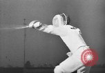Standbild Fechten Veranstaltungen 1936 Olympics Berlin Deutschland, 1936, aus Sekunde 46 historischem Filmmaterial Videoclip 65675048123