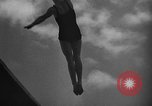 Image of 1936 Olympics womens springboard diving Berlin Germany, 1936, second 59 stock footage video 65675048127