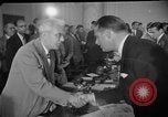 Image of Howard Hughes arrives in Douglas B-23 Dragon aircraft Washington DC USA, 1947, second 3 stock footage video 65675048172