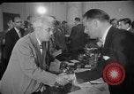 Image of Howard Hughes arrives in Douglas B-23 Dragon aircraft Washington DC USA, 1947, second 4 stock footage video 65675048172
