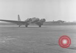 Image of Howard Hughes arrives in Douglas B-23 Dragon aircraft Washington DC USA, 1947, second 10 stock footage video 65675048172