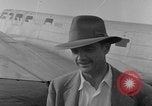 Image of Howard Hughes arrives in Douglas B-23 Dragon aircraft Washington DC USA, 1947, second 23 stock footage video 65675048172
