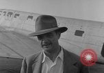 Image of Howard Hughes arrives in Douglas B-23 Dragon aircraft Washington DC USA, 1947, second 24 stock footage video 65675048172
