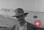 Image of Howard Hughes arrives in Douglas B-23 Dragon aircraft Washington DC USA, 1947, second 25 stock footage video 65675048172