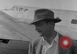 Image of Howard Hughes arrives in Douglas B-23 Dragon aircraft Washington DC USA, 1947, second 29 stock footage video 65675048172