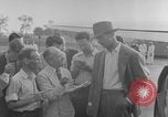 Image of Howard Hughes arrives in Douglas B-23 Dragon aircraft Washington DC USA, 1947, second 34 stock footage video 65675048172