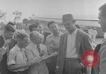 Image of Howard Hughes arrives in Douglas B-23 Dragon aircraft Washington DC USA, 1947, second 35 stock footage video 65675048172
