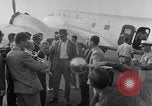 Image of Howard Hughes arrives in Douglas B-23 Dragon aircraft Washington DC USA, 1947, second 40 stock footage video 65675048172