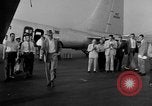 Image of Howard Hughes arrives in Douglas B-23 Dragon aircraft Washington DC USA, 1947, second 55 stock footage video 65675048172