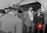 Image of Howard Hughes arrives in Douglas B-23 Dragon aircraft Washington DC USA, 1947, second 60 stock footage video 65675048172