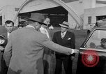 Image of Howard Hughes arrives in Douglas B-23 Dragon aircraft Washington DC USA, 1947, second 61 stock footage video 65675048172