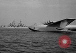 Image of Hughes H 4 Hercules flying boat Spruce Goose under full power United States USA, 1947, second 3 stock footage video 65675048184