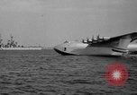 Image of Hughes H 4 Hercules flying boat Spruce Goose under full power United States USA, 1947, second 8 stock footage video 65675048184