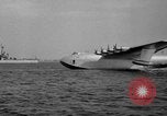 Image of Hughes H 4 Hercules flying boat Spruce Goose under full power United States USA, 1947, second 9 stock footage video 65675048184