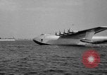 Image of Hughes H 4 Hercules flying boat Spruce Goose under full power United States USA, 1947, second 10 stock footage video 65675048184
