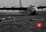 Image of Hughes H 4 Hercules flying boat Spruce Goose under full power United States USA, 1947, second 22 stock footage video 65675048184