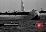 Image of Hughes H 4 Hercules flying boat Spruce Goose under full power United States USA, 1947, second 23 stock footage video 65675048184