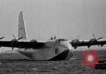 Image of Hughes H 4 Hercules flying boat Spruce Goose under full power United States USA, 1947, second 25 stock footage video 65675048184