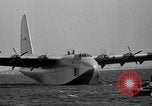Image of Hughes H 4 Hercules flying boat Spruce Goose under full power United States USA, 1947, second 26 stock footage video 65675048184