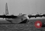 Image of Hughes H 4 Hercules flying boat Spruce Goose under full power United States USA, 1947, second 28 stock footage video 65675048184