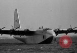 Image of Hughes H 4 Hercules flying boat Spruce Goose under full power United States USA, 1947, second 31 stock footage video 65675048184