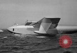 Image of Hughes H 4 Hercules flying boat Spruce Goose under full power United States USA, 1947, second 43 stock footage video 65675048184