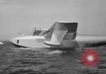 Image of Hughes H 4 Hercules flying boat Spruce Goose under full power United States USA, 1947, second 46 stock footage video 65675048184