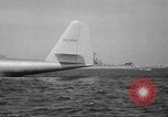Image of Hughes H 4 Hercules flying boat Spruce Goose under full power United States USA, 1947, second 48 stock footage video 65675048184