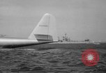 Image of Hughes H 4 Hercules flying boat Spruce Goose under full power United States USA, 1947, second 50 stock footage video 65675048184