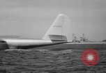 Image of Hughes H 4 Hercules flying boat Spruce Goose under full power United States USA, 1947, second 51 stock footage video 65675048184