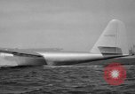 Image of Hughes H 4 Hercules flying boat Spruce Goose under full power United States USA, 1947, second 52 stock footage video 65675048184