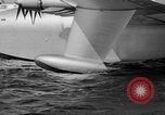 Image of Hughes H 4 Hercules flying boat Spruce Goose under full power United States USA, 1947, second 57 stock footage video 65675048184