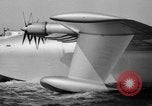Image of Hughes H 4 Hercules flying boat Spruce Goose under full power United States USA, 1947, second 58 stock footage video 65675048184