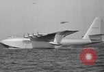 Image of Hughes H 4 Hercules flying boat Spruce Goose under full power United States USA, 1947, second 61 stock footage video 65675048184