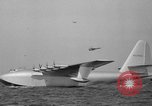 Image of Hughes H 4 Hercules flying boat Spruce Goose under full power United States USA, 1947, second 62 stock footage video 65675048184