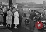 Image of Numerous Detroit City police engaged to stop UAW strikers from picketing Detroit Michigan USA, 1939, second 50 stock footage video 65675048190