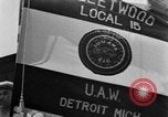 Standbild Von der Union gesponserte Reenactment über 1939 Tool and die Makers Union Streik Gegen General Motors Detroit Michigan USA, 1939, aus Sekunde 16 historischem Filmmaterial Videoclip 65675048193