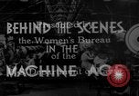 Image travailleuses United States USA, 1931, de la seconde 20 séquences d'archives historiques vidéo 65675048203