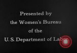 Image travailleuses United States USA, 1931, de la seconde 23 séquences d'archives historiques vidéo 65675048203