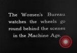 Image of women workers in the United States United States USA, 1931, second 40 stock footage video 65675048205