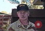 Standbild Operation Desert Storm United States Coast Guard Moral Saudi-arabien, 1991, aus Sekunde 20 historischem Filmmaterial Videoclip 65675048329