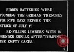 Image of British soldiers refilling limbers with artillery shells France, 1916, second 5 stock footage video 65675048357