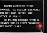 Image of British soldiers refilling limbers with artillery shells France, 1916, second 8 stock footage video 65675048357