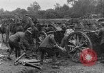 Image of British soldiers refilling limbers with artillery shells France, 1916, second 30 stock footage video 65675048357