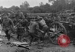 Image of British soldiers refilling limbers with artillery shells France, 1916, second 34 stock footage video 65675048357