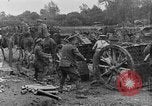Image of British soldiers refilling limbers with artillery shells France, 1916, second 36 stock footage video 65675048357